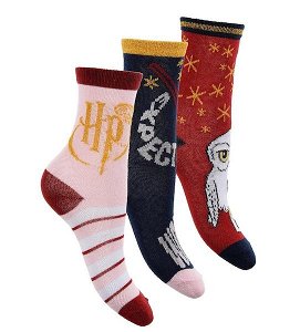 Ponožky Harry Potter 3 páry (hu 0614-1), vel. 27-30, barevná