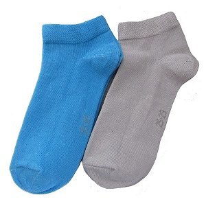 Dětské kotníkové ponožky Boma 2 páry (21012), vel. 30-34, modrá-šedá