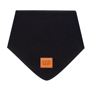Kojenecký bavlněný šátek na krk New Baby Favorite hnědý S, vel. M, černá