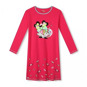 Dívčí noční košile Kugo (mn3775), vel. 158, tm. růžová