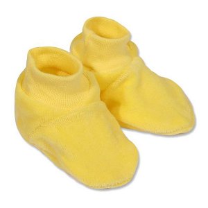 Dětské bačkůrky New Baby žluté, vel. 62 (3-6m), Žlutá