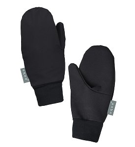 Unuo, Dětské softshellové rukavice s fleecem Tap, Černá Velikost: M, vel. L