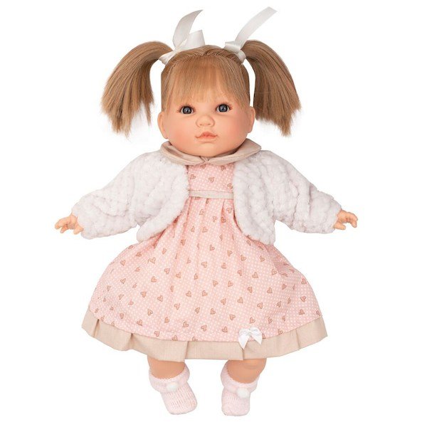 Luxusní dětská panenka-miminko Berbesa Valentina 28cm, Růžová