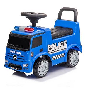 Dětské odrážedlo se zvukem Mercedes Baby Mix POLICE modré, Modrá