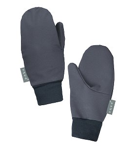 Unuo, Dětské softshellové rukavice s fleecem Tap, Tm. Šedá Velikost: S, vel. M
