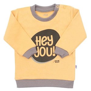 Kojenecké tričko New Baby With Love hořčicové, vel. 80 (9-12m), Žlutá