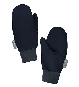 Unuo, Dětské softshellové rukavice s fleecem Tap, Tm. Modročerná Velikost: M, vel. S