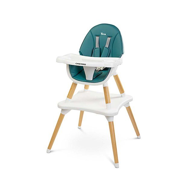 Jídelní židlička CARETERO TUVA grey, Zelená