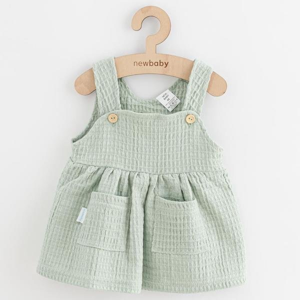 Kojenecká mušelínová sukýnka New Baby Comfort clothes šalvějová, vel. 86 (12-18m), Zelená