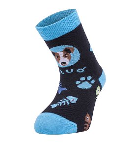 Trepon Unuo, Dětské bambusové ponožky, Kočka pes kluk Velikost ponožky, punčocháče, legíny (Size socks) EU: 19/22