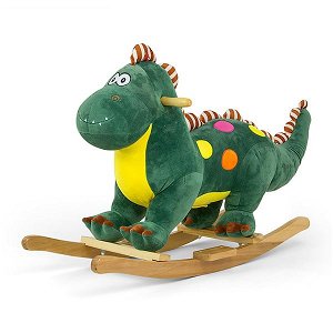 Houpací hračka s melodií Dino, Zelená