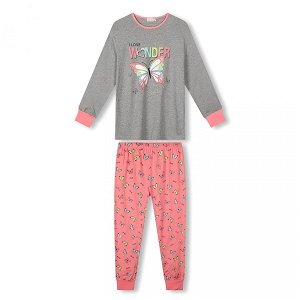 Dívčí pyžamo Kugo (MP3788), vel. 116, šedá