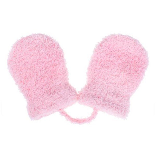 Dětské zimní rukavičky New Baby světle růžové, vel. 62 (3-6m), Růžová