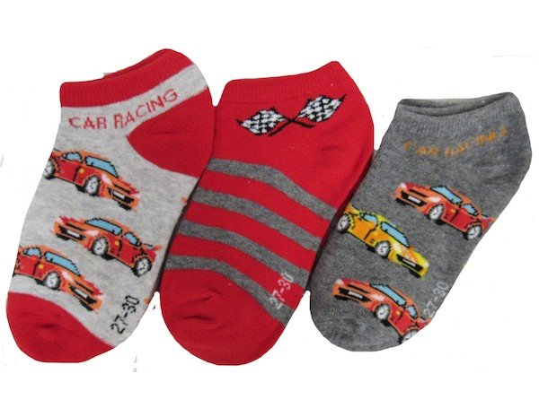 Chlapecké kotníkové ponožky Sockswear 3 páry  (56204), vel. 23-26, Červená