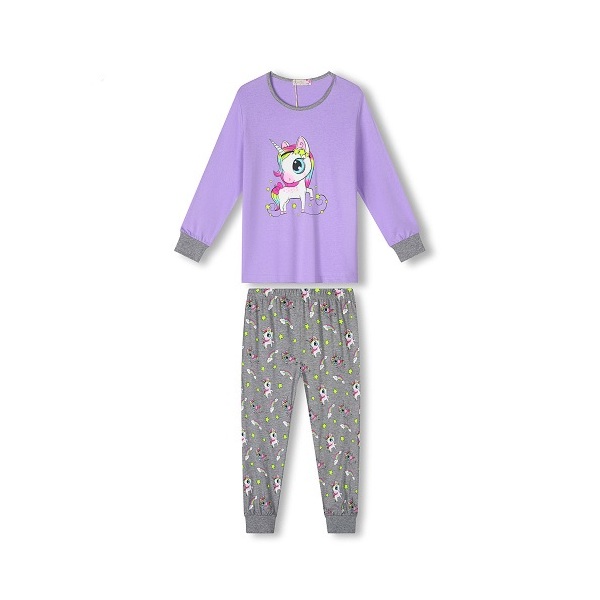Dívčí pyžamo Kugo (MP1759), vel. 110, Lila