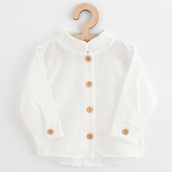 Kojenecká mušelínová košile New Baby Soft dress mátová, vel. 62 (3-6m), Béžová