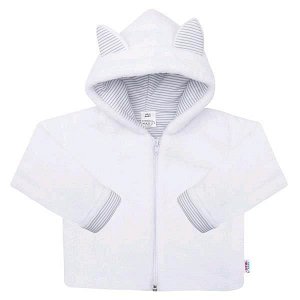 Luxusní dětský zimní kabátek s kapucí New Baby Snowy collection, vel. 68 (4-6m), Bílá