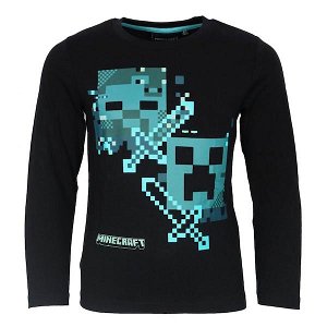 Chlapecké triko Minecraft (f UK aw23), vel. 116, černá