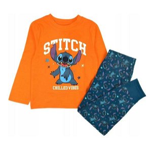 Chlapecké pyžamo Stitch (Em B886), vel. 134, modro-oranžová