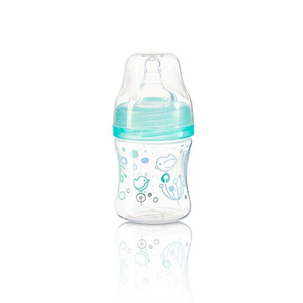 Antikoliková láhev s širokým hrdlem Baby Ono 120 ml, Modrá