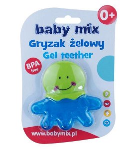 Chladící kousátko Baby Mix chobotnice, Modrá