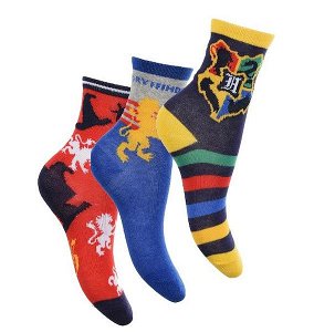 Ponožky Harry Potter 3 páry (hu 0609-1), vel. 23-26, barevná