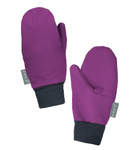 Unuo, Dětské softshellové rukavice s fleecem Tap, Ostružinová Velikost: S, vel. M