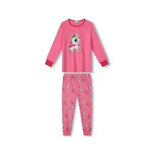 Dívčí pyžamo Kugo (MP1759), vel. 104, Růžová