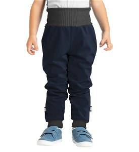 Unuo, Batolecí softshellové kalhoty s fleecem Street, Tm. Modročerná Velikost: 80/86, vel. 80/86