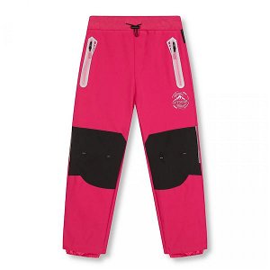 Dívčí softshellové kalhoty Kugo bez zateplení (HK2873a), vel. 134, Růžová