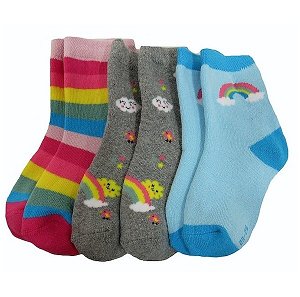 Dívčí froté termo ponožky Sockswear 3páry (54863), vel. 35-38, barevná