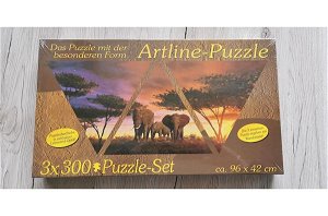Puzzle Sloni v Africe, vel. 300 dílků