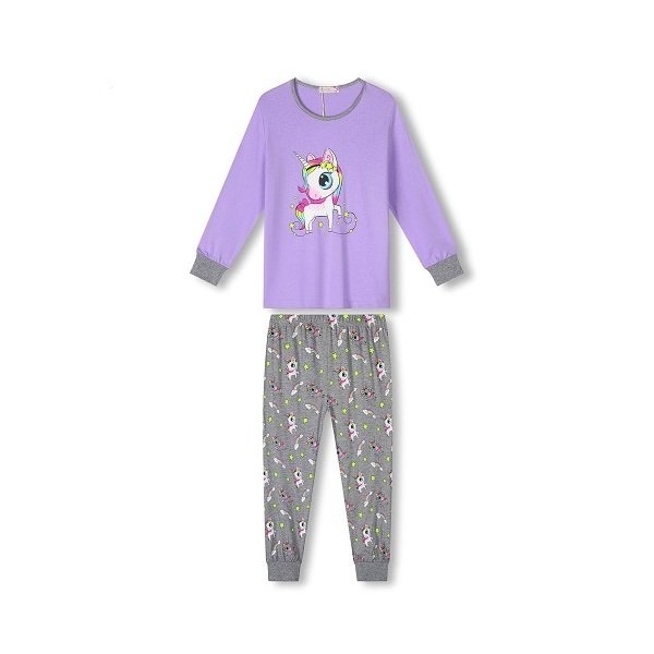 Dívčí pyžamo Kugo (MP1759), vel. 122, Lila