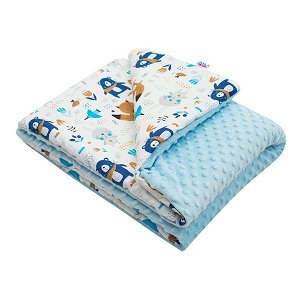 Dětská deka z Minky New Baby modrá 80x102 cm, Modrá