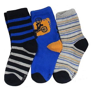 Dětské ponožky Sockswear 3 páry (54216), vel. 27-30, modrá-šedá
