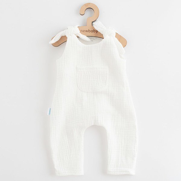 Kojenecké mušelínové lacláčky New Baby Soft dress béžová, vel. 86 (12-18m), Béžová