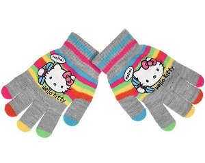 Prstové rukavice Hello Kitty (nh4049), vel. 3-8 let, šedá