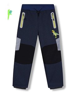 Dětské softshellové kalhoty Kugo zateplené (HK5630), vel. 128, Modrá