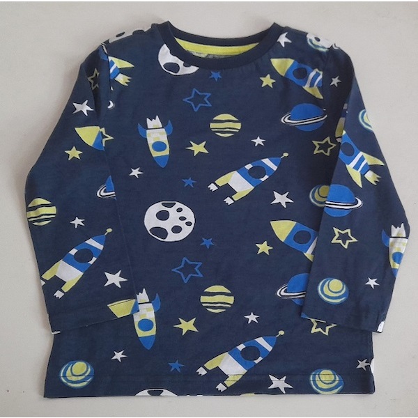 Chlapecké triko vesmír F+F vel. 104, vel. 104, tm. modrá