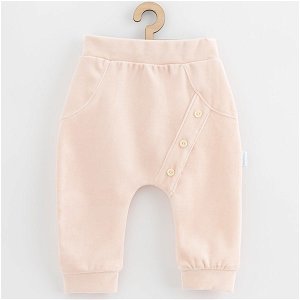 Kojenecké semiškové tepláčky New Baby Suede clothes šedá, vel. 92 (18-24m), Růžová