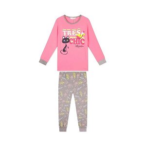 Dívčí dorostové pyžamo Kugo (MP1355), vel. 140, Růžová
