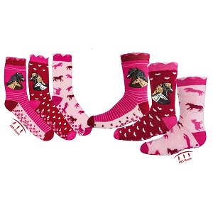 Dětské froté ponožky s ABS Sock 4 fun 3 páry (3134a), vel. 35-38, Růžová