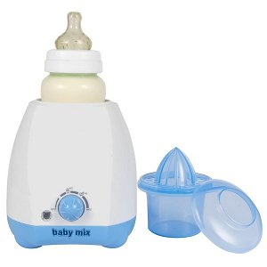 Elektrický ohřívač lahví a dětské stravy s příslušenstvím Baby Mix modrý, Modrá