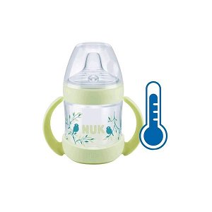 Skleněná kojenecká láhev NUK New Classic 240 ml modrá, Zelená