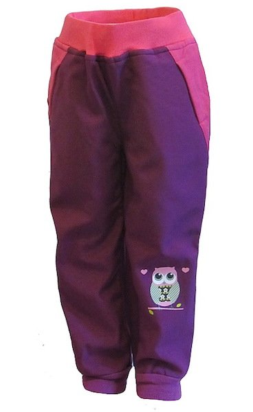 Dívčí softshellové kalhoty Wolf zateplené (B2193), vel. 98, vínová