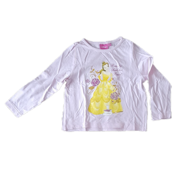 Dívčí triko s dlouhým rukávem s princeznou Disney, vel. 104, vel. 104, Růžová