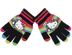 Prstové rukavice Hello Kitty (nh4049), vel. 3-8 let, černá