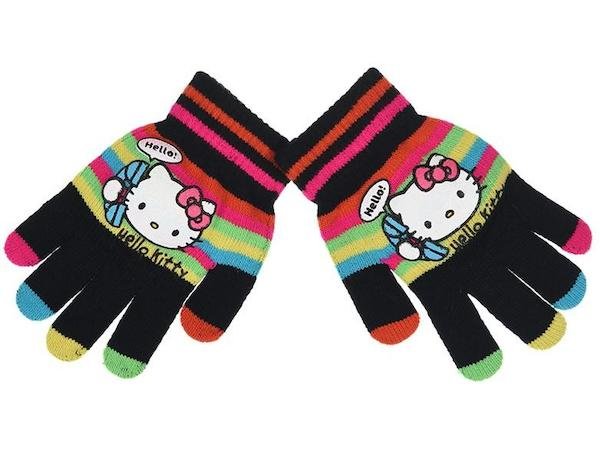 Prstové rukavice Hello Kitty (nh4049), vel. 3-8 let, černá
