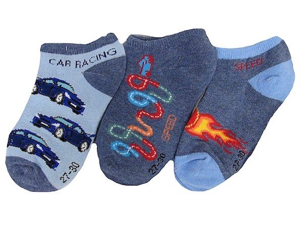 Chlapecké kotníkové ponožky Sockswear 3 páry  (56204), vel. 35-38, modro-modrá