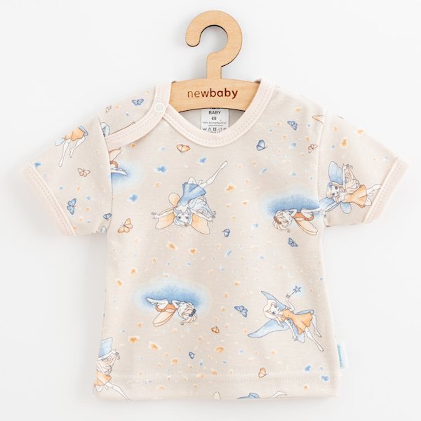 Kojenecké bavlněné tričko s krátkým rukávem New Baby Víla, vel. 68 (4-6m), Dle obrázku